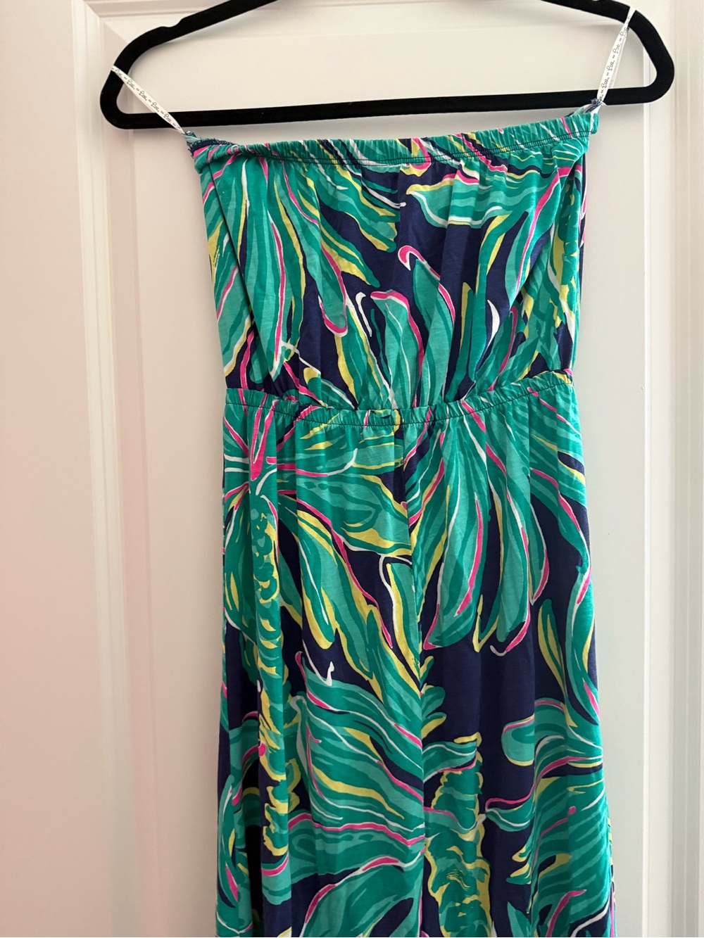 Lilly Pulitzer Womens Maxi Dress Green Pink Yellow Navy
